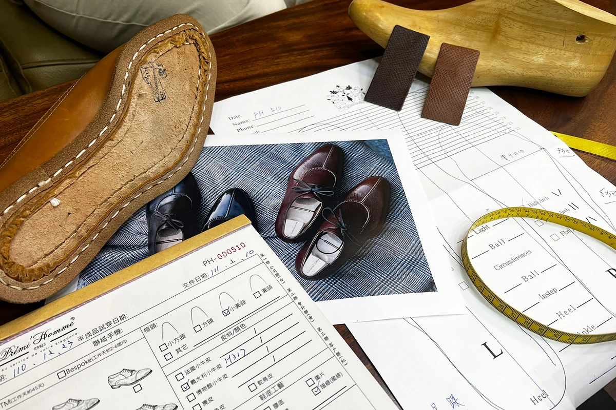 訂製皮鞋的訂單